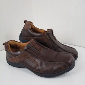 Streetcars Saddleback Men's 10.5 M Brown Leather Slip On Loafers Shoes